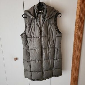 Women's Sleeveless Puffer Vest - Green